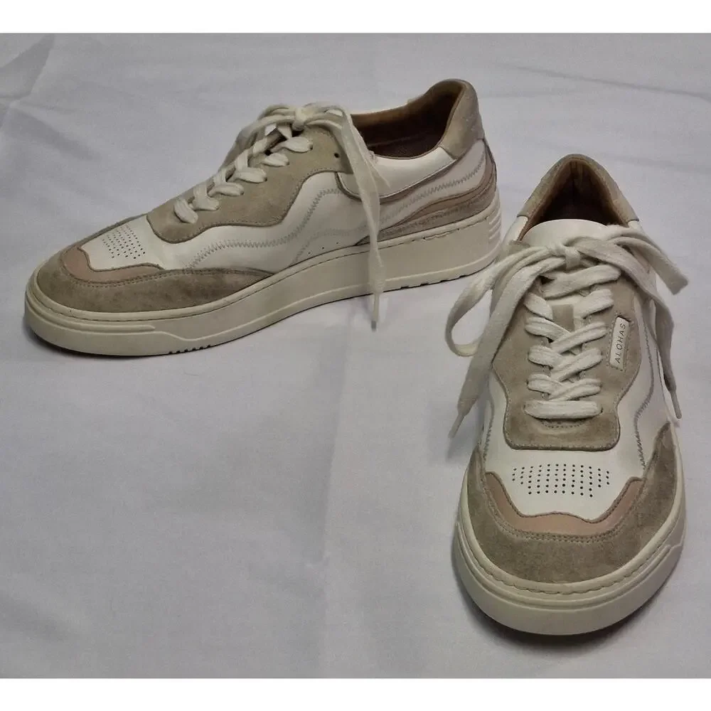 ALOHAS TB.87 Low Top Sneakers Quarry Leather Suede Made Portugal Size 9